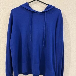 Banana Republic Royal Blue Knit Hoodie – Size Large